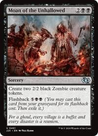Moan of the Unhallowed - Foundations Jumpstart - Magic: The Gathering card
