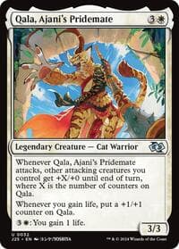 Qala, Ajani's Pridemate (Anime) - Foundations Jumpstart - Magic: The Gathering card