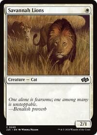 Savannah Lions - Foundations Jumpstart - Magic: The Gathering card