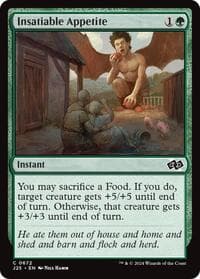 Insatiable Appetite - Foundations Jumpstart - Magic: The Gathering card