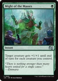 Might of the Masses - Foundations Jumpstart - Magic: The Gathering card