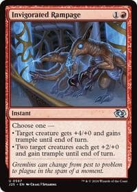Invigorated Rampage - Foundations Jumpstart - Magic: The Gathering card