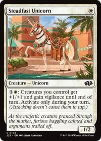 Steadfast Unicorn - Foundations Jumpstart - Magic: The Gathering card