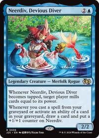 Neerdiv, Devious Diver (Anime) - Foundations Jumpstart - Magic: The Gathering card