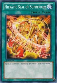 Hieratic Seal of Supremacy - Galactic Overlord - YuGiOh card