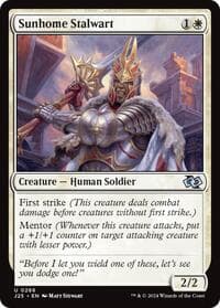 Sunhome Stalwart - Foundations Jumpstart - Magic: The Gathering card