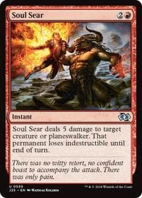 Soul Sear - Foundations Jumpstart - Magic: The Gathering card