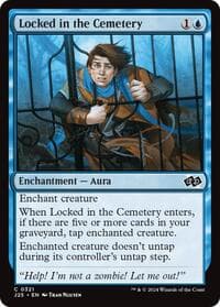 Locked in the Cemetery - Foundations Jumpstart - Magic: The Gathering card