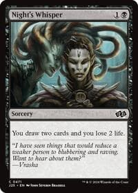 Night's Whisper - Foundations Jumpstart - Magic: The Gathering card