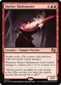 Markov Blademaster - Foundations Jumpstart - Magic: The Gathering card