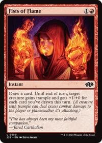 Fists of Flame - Foundations Jumpstart - Magic: The Gathering card