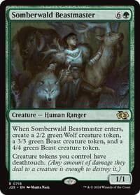 Somberwald Beastmaster - Foundations Jumpstart - Magic: The Gathering card