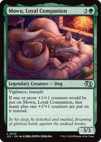 Mowu, Loyal Companion (Anime) - Foundations Jumpstart - Magic: The Gathering card