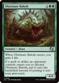 Obstinate Baloth - Foundations Jumpstart - Magic: The Gathering card