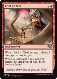 Trial of Zeal - Foundations Jumpstart - Magic: The Gathering card