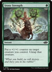 Stony Strength - Foundations Jumpstart - Magic: The Gathering card