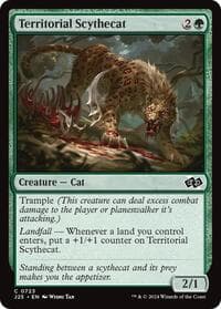 Territorial Scythecat - Foundations Jumpstart - Magic: The Gathering card