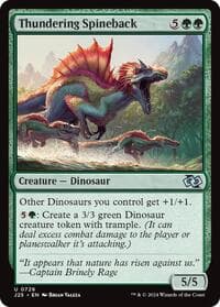 Thundering Spineback - Foundations Jumpstart - Magic: The Gathering card