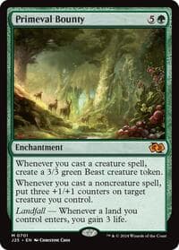 Primeval Bounty - Foundations Jumpstart - Magic: The Gathering card