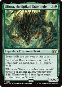Slinza, the Spiked Stampede (Anime) - Foundations Jumpstart - Magic: The Gathering card