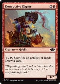 Destructive Digger - Foundations Jumpstart - Magic: The Gathering card