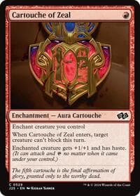 Cartouche of Zeal - Foundations Jumpstart - Magic: The Gathering card