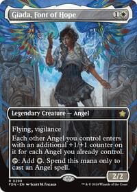Giada, Font of Hope (Borderless) - Foundations - Magic: The Gathering card