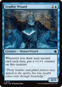 Erudite Wizard - Foundations - Magic: The Gathering card