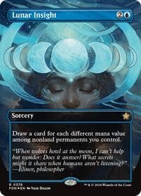 Lunar Insight (Borderless) (Mana Foil) - Foundations - Magic: The Gathering card