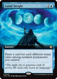Lunar Insight (Extended Art) - Foundations - Magic: The Gathering card