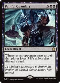 Painful Quandary - Foundations - Magic: The Gathering card