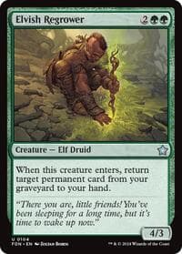 Elvish Regrower - Foundations - Magic: The Gathering card