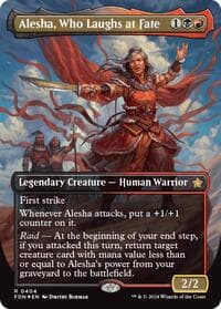 Alesha, Who Laughs at Fate (Borderless) (Mana Foil) - Foundations - Magic: The Gathering card