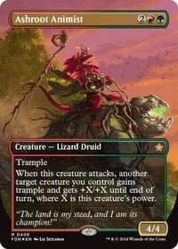 Ashroot Animist (Borderless) (Mana Foil) - Foundations - Magic: The Gathering card