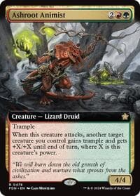 Ashroot Animist (Extended Art) - Foundations - Magic: The Gathering card