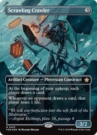 Scrawling Crawler (Borderless) (Mana Foil) - Foundations - Magic: The Gathering card