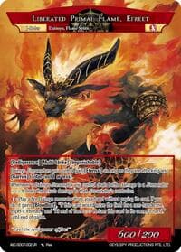 Efreet, Imprisoned Lord Of Flame // Liberated Primal Flame, Efreet - ABC Duel Decks - Force of Will card