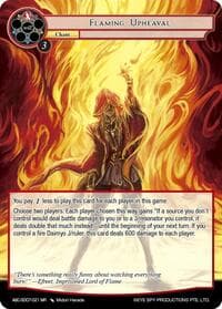 Flaming Upheaval (ABC-SD07-021) - ABC Duel Decks - Force of Will card