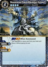 Beastman Swordsmaster Growl - Generational Link - Battle Spirits Saga card