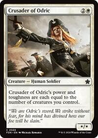 Crusader of Odric (0569) - Foundations - Magic: The Gathering card