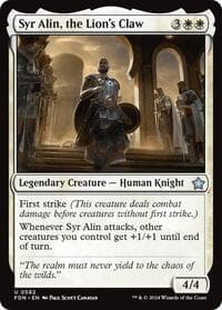 Syr Alin, the Lion's Claw - Foundations - Magic: The Gathering card