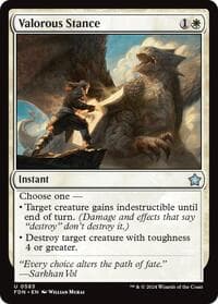 Valorous Stance - Foundations - Magic: The Gathering card