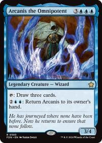 Arcanis the Omnipotent (0585) - Foundations - Magic: The Gathering card