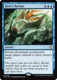 River's Rebuke - Foundations - Magic: The Gathering card