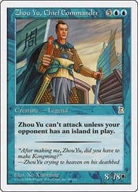 Zhou Yu, Chief Commander - Portal Three Kingdoms - Magic: The Gathering card