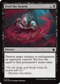 Feed the Swarm - Foundations - Magic: The Gathering card