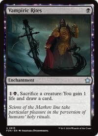 Vampiric Rites - Foundations - Magic: The Gathering card