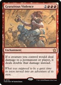 Gratuitous Violence - Foundations - Magic: The Gathering card