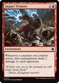 Impact Tremors - Foundations - Magic: The Gathering card