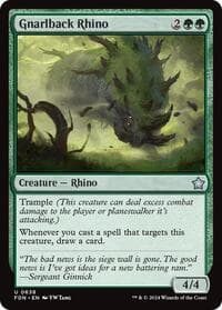 Gnarlback Rhino - Foundations - Magic: The Gathering card